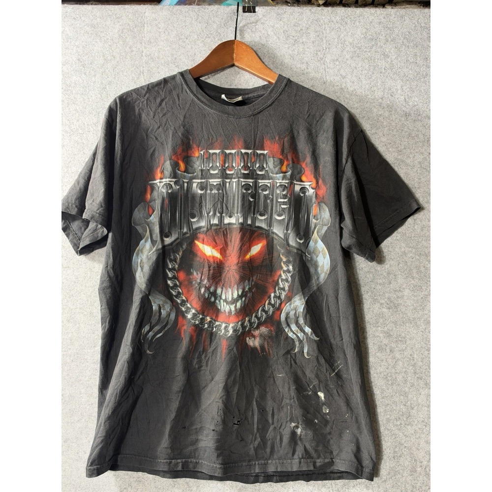 Disturbed Band T-Shirt Mens Large Black Hanes Heavyweight Rare Y2K Vintage